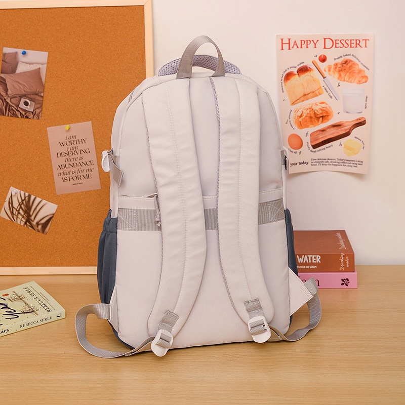 A new 2025 Korean-style ins high-appearance-level, fresh and sweet candy-colored backpack with large capacity for junior and senior high school students Specification drawing