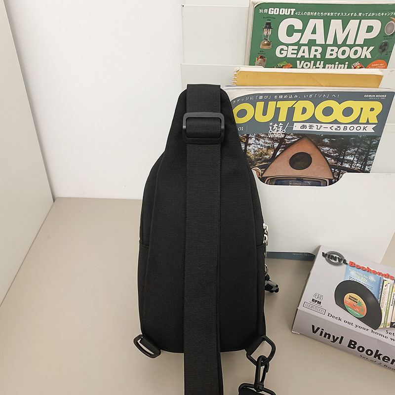 Trendy brand chest bag for men and women, 2024 new sporty cycling small crossbody bag, large capacity single-shoulder bag, versatile casual crossbody bag Specification drawing