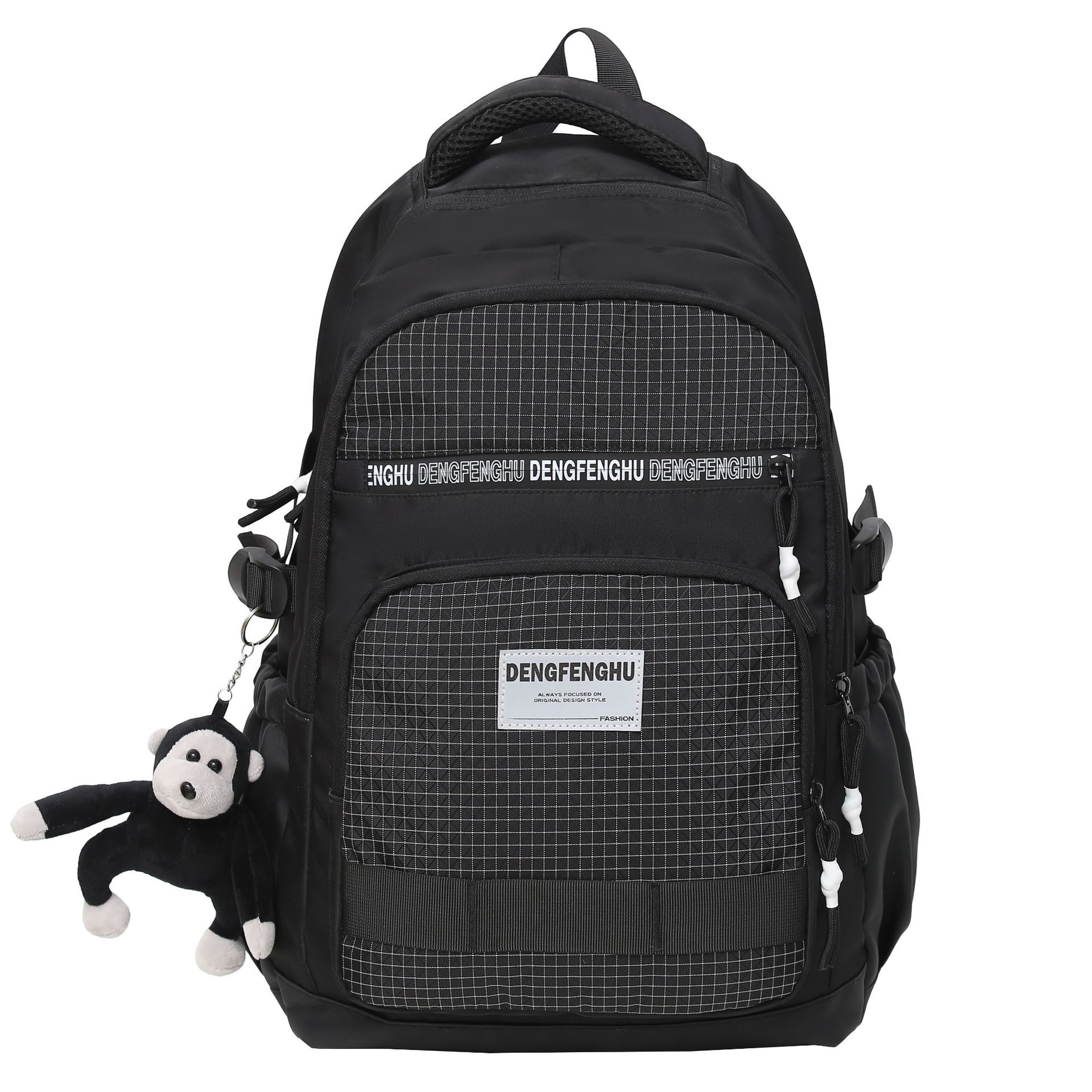 New trendy foreign trade brand large-capacity backpacks are of high quality, sturdy and durable. Multi-compartment backpacks for junior and senior high school students Item Picture