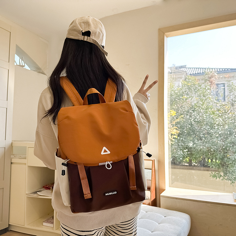 Outdoor backpack for women, 2025 new style, casual, large-capacity travel, lightweight sports backpack, college student computer schoolbag details Picture