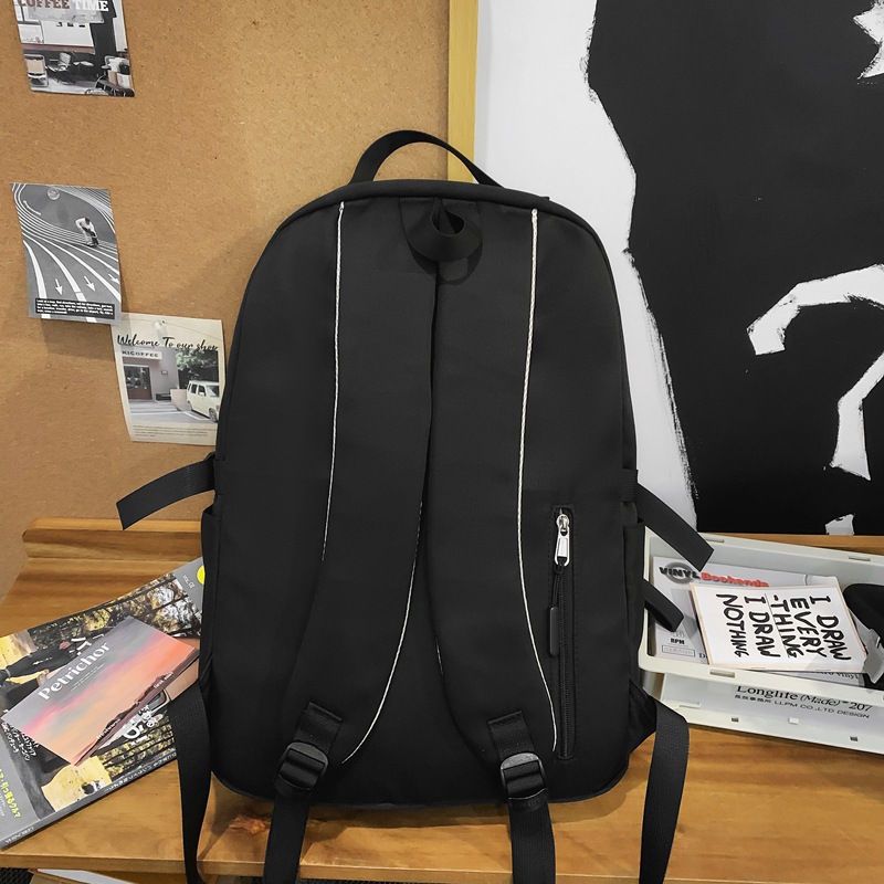2025 New color-blocking schoolbag with large capacity Korean version ins two-piece backpacks for primary and secondary school students in grades three to six Specification drawing
