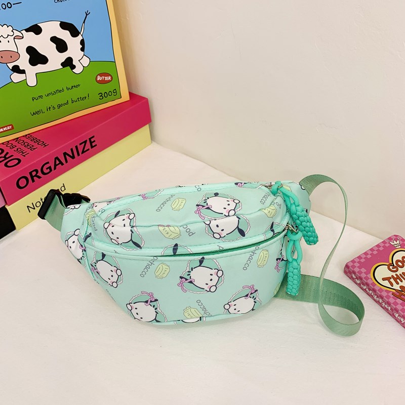 Cute children's waist bag for girls' outings 2024 new crossbody bag Cartoon fashion large-capacity children's trendy chest bag details Picture