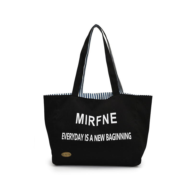 A large-capacity, simple single-shoulder bag and casual backpack for shopping in the 2025 new Korean version with a reversible back Item Picture