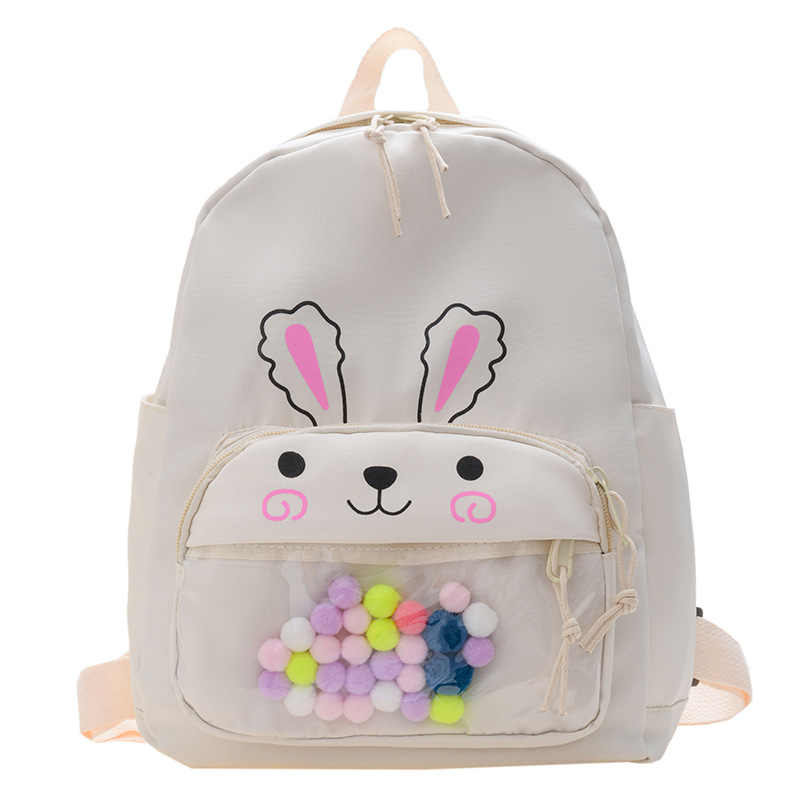 New children's schoolbag for kindergarten cartoon, stylish and cute, colorful ball little rabbit princess backpack Item Picture