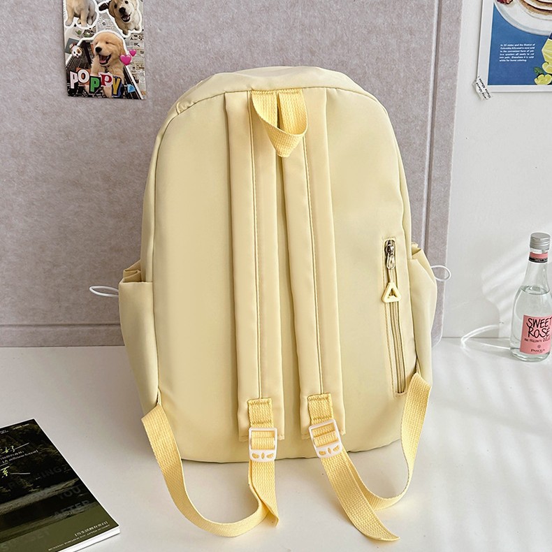 Lightweight and simple backpack for girls, Japanese-style travel, campus casual schoolbag for girls, computer backpack for female college students Specification drawing