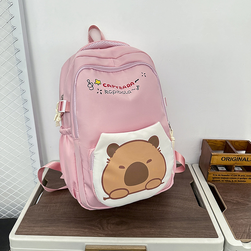2025 Primary and Secondary School Students' printed irregular-shaped Kapiba large-capacity lightweight student backpack for both men and women details Picture