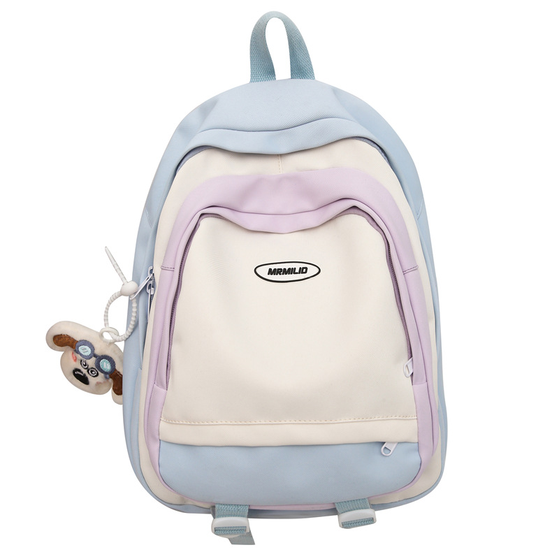 New college-style schoolbag for girls, high appearance level, backpack for junior high school, senior high school and college students, simple, casual and versatile backpack for girls Item Picture