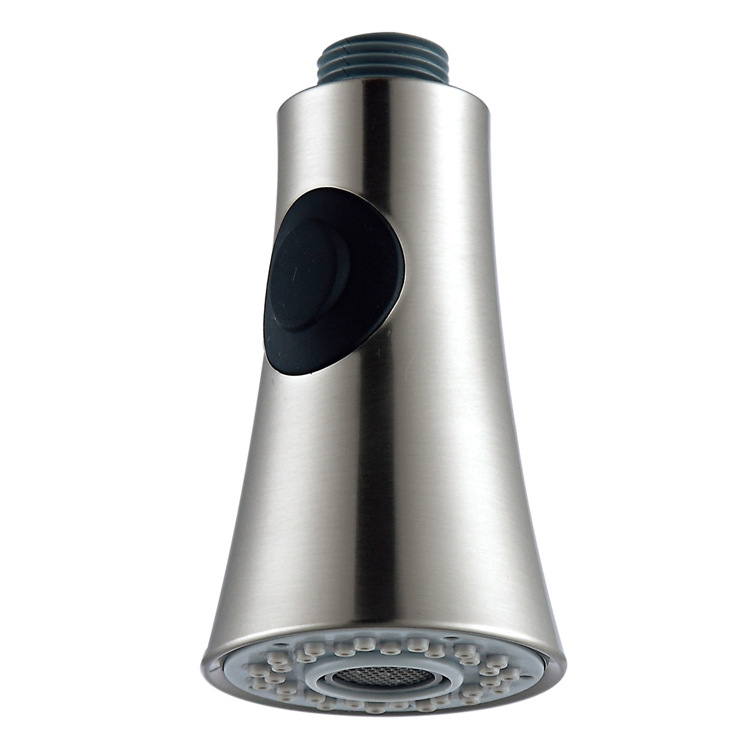 Pull-out showerhead, kitchen faucet, pull-out showerhead, shower head, chrome plated, brushed, matte black full figure