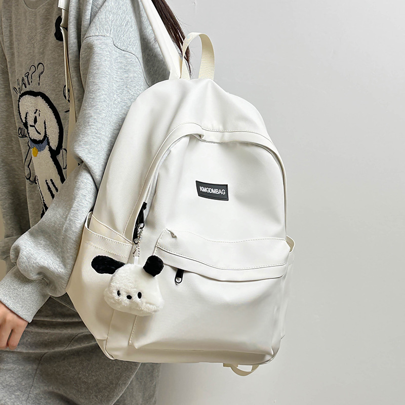 High-appearance-level forest-style couple backpack, Korean-style Instagram simple and artistic college style college student commuting backpack details Picture