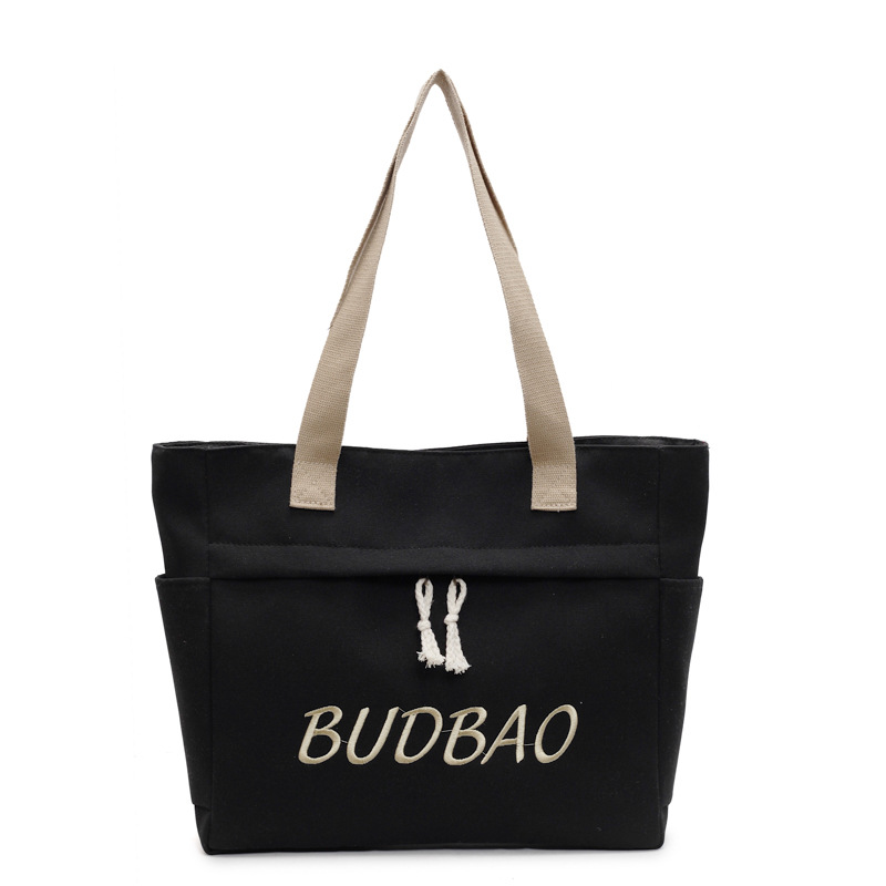 New large-capacity versatile shoulder bag, fashionable handbag, student commuting bag for classes, light and simple tote bag Item Picture