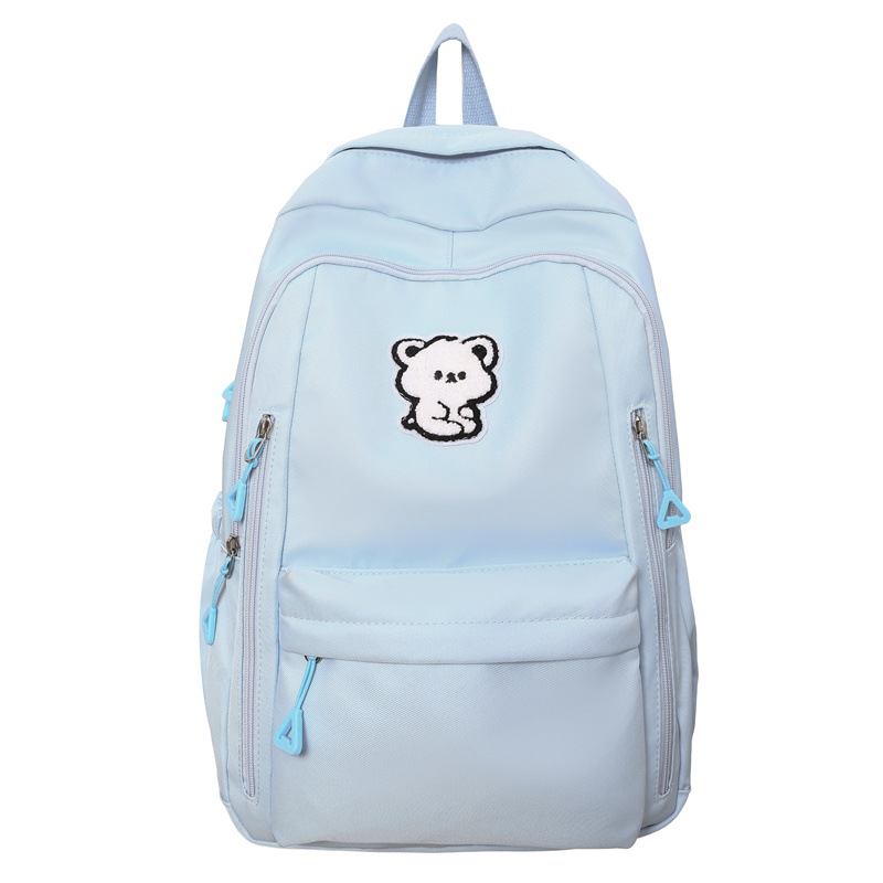 Korean InS-style forest-themed, fresh and cute backpack, college-style girl's schoolbag, college student travel backpack for girls Item Picture