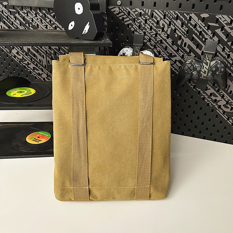 Forest-style large-capacity backpacks, retro commuting single-shoulder bags, casual travel backpacks, versatile school bags and handbags for students Specification drawing