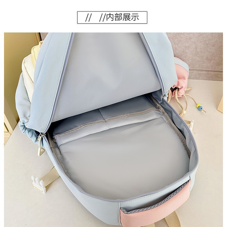 New Korean-style school style fresh and clean pain bag, large-capacity female high school student backpack, multi-layered campus schoolbag Application Scenario
