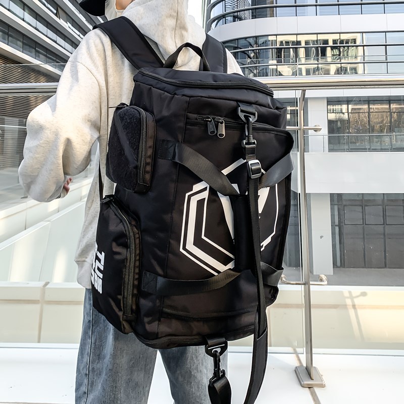 Short-distance travel bags, women's lightweight large-capacity hand-held luggage bags, backpacks, sports and fitness bags, men's travel luggage bags details Picture