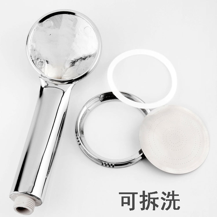 Large quantity, favorable price. ABS thin round shower head, pressurized, detachable and washable portable showerhead, 4-inch interface Application Scenario