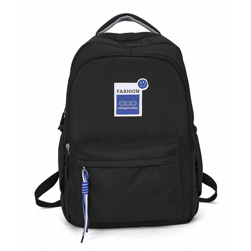 College-style backpack, simple, fashionable and artistic Korean style, large-capacity schoolbag for junior and senior high school, backrest and burden reduction travel backpack Item Picture