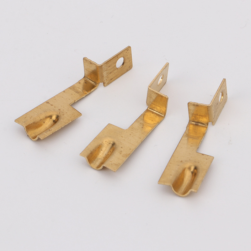 Wholesale copper lamp spring pieces, yellow and purple phosphorus downlight spring pieces, downlight spring pieces, lighting accessories manufacturer, source spring pieces Specification drawing