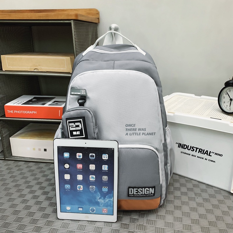 New student backpack, Korean-style lightweight and casual travel backpack, high appearance level backpack for junior high school girls Specification drawing