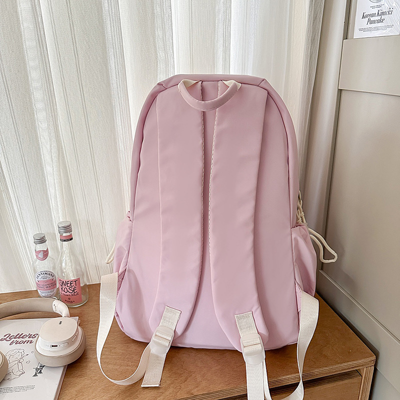 A new high-appearance-level, fresh, sweet and cute candy-colored backpack for junior and senior high school students in the Korean version of Instagram Specification drawing