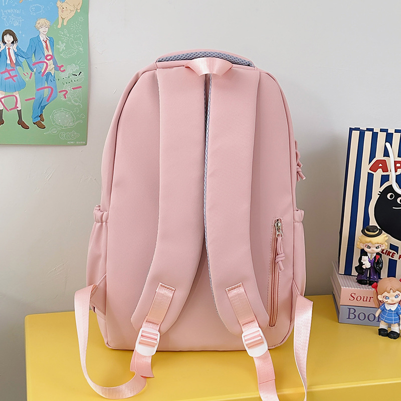 The new summer college style cute large-capacity schoolbag, casual and versatile backpack, simple, light and sweet backpack Specification drawing