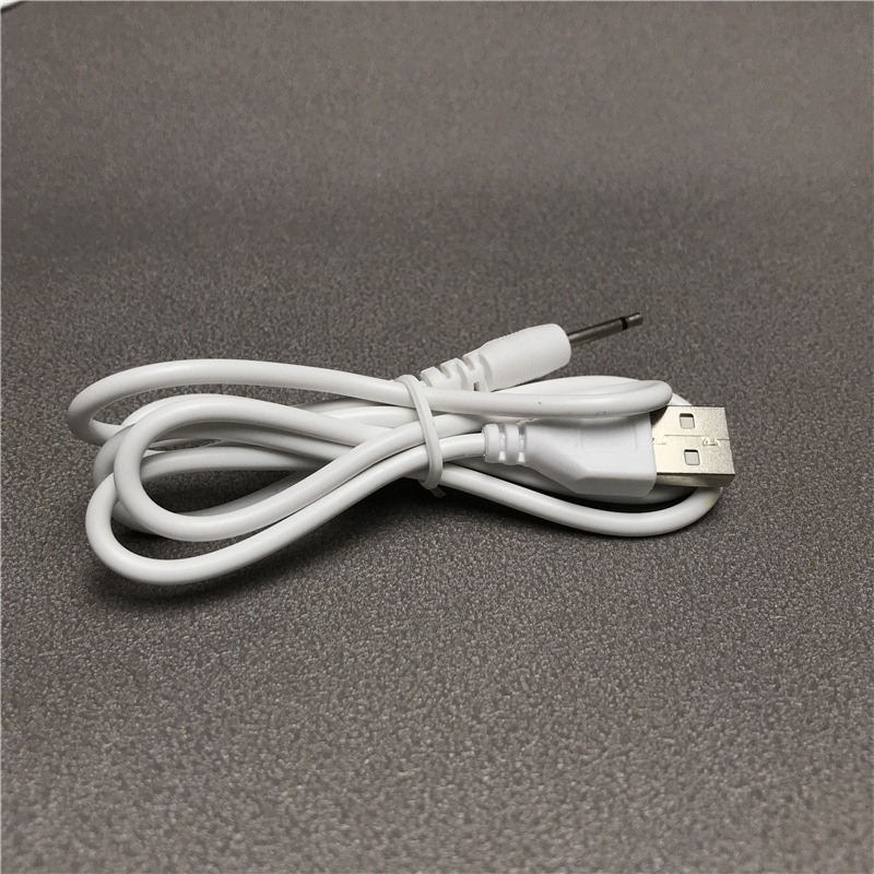 usb to 2.5 audio mono charging cable, 1 meter 17.4mm facial cleansing device, 2.5 round charging cable for sex products details Picture