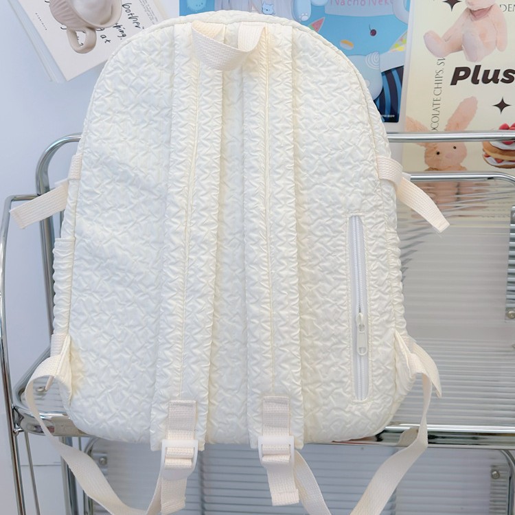 A new high-appearance-level Japanese-style ins fresh and cute snowflake snowman backpack for girls, middle and primary school students in grades 3 to 6 Specification drawing