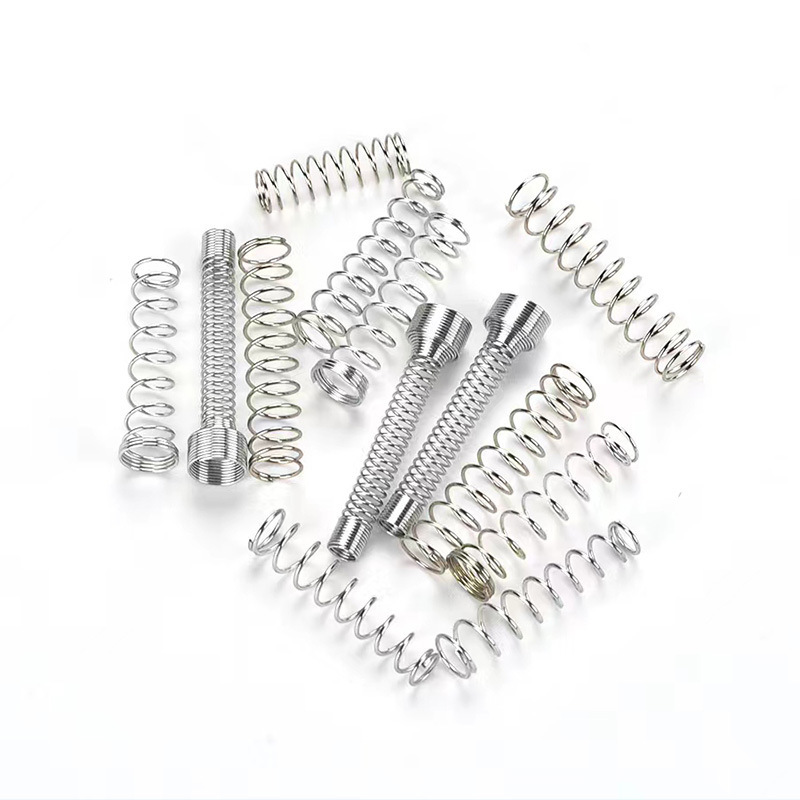 The factory produces 304 stainless steel compression spring precision parts, cylindrical spiral non-standard small compression springs and small compression springs Item Picture