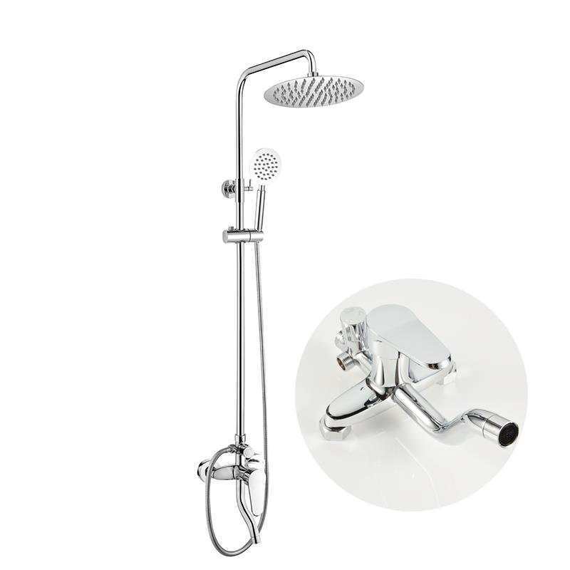 Shower head set, copper lifting ceiling, hand-held three-position shower head bathroom set wholesale 0 Item Picture