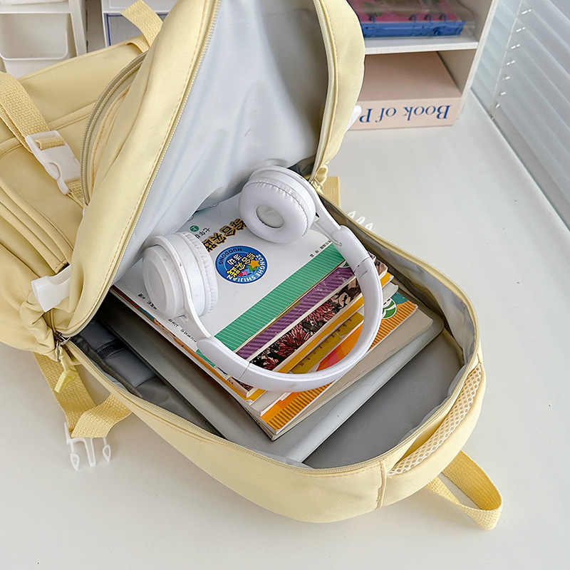A Japanese-style Instagram fresh and cute backpack for young girls, a versatile backpack, a cute transparent bag, and a schoolbag for primary and secondary school students Application Scenario