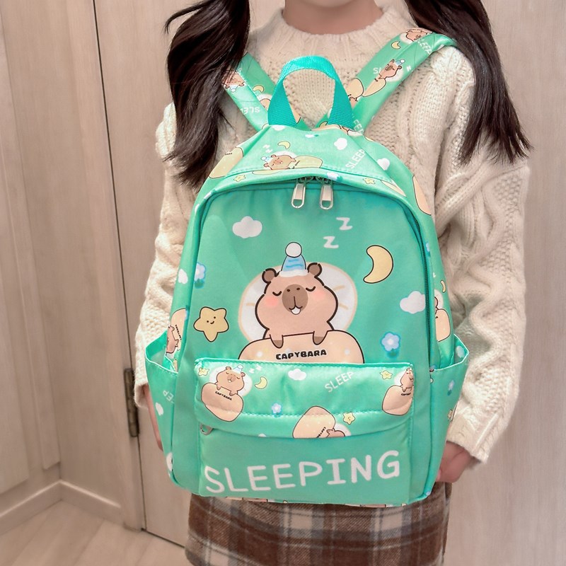 Trendy and artistic backpack for junior high school and primary school students, large-capacity pressure-reducing backpack, cute printed series of student bags Application Scenario