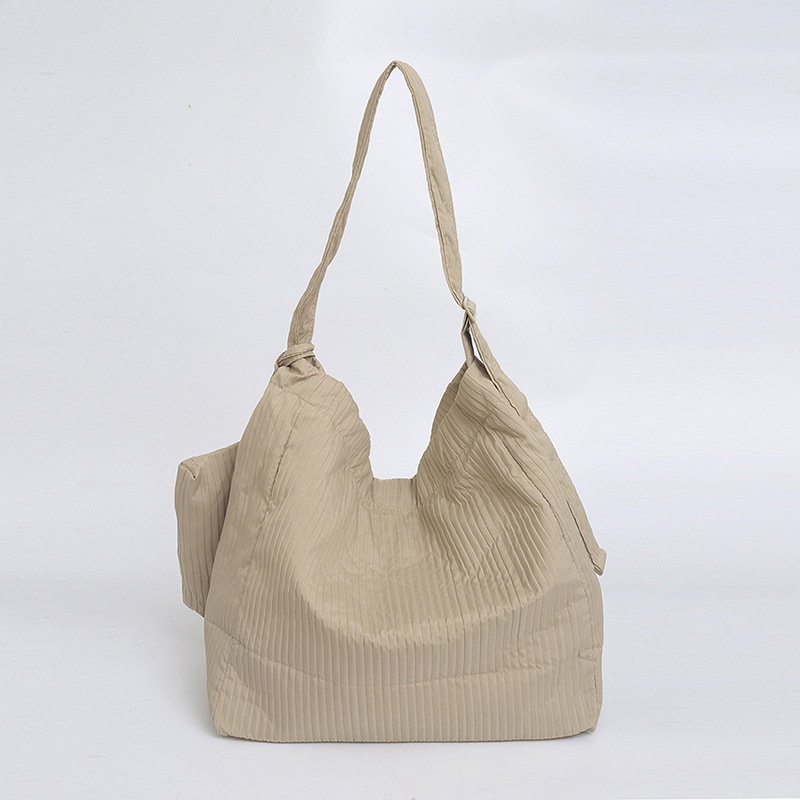 Large-capacity women's 2024 new autumn and winter laid-back style simple single-shoulder bag, college student commuting tote bag Specification drawing