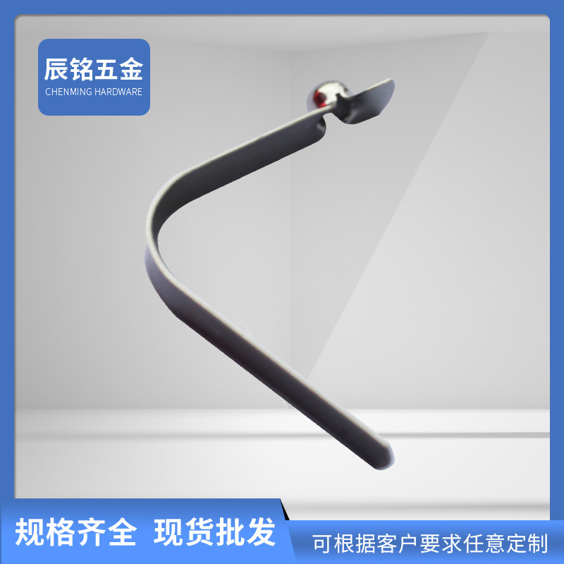 Factory direct supply V-shaped double-bead spring pieces with a diameter of 6mm and a height of 5mm, featuring internal positioning spring clips and clips details Picture