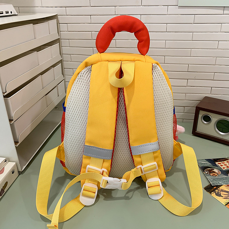 2025 New style cute and soft mini backpack for kindergarten children, high appearance level, color-blocking waterproof backpack for spring outing Specification drawing