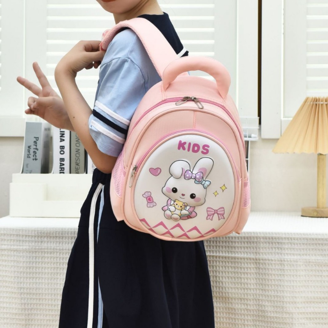 New high appearance level kindergarten schoolbag, fresh and sweet, candy-colored cute cartoon backpack, 1-3 grade backpack details Picture