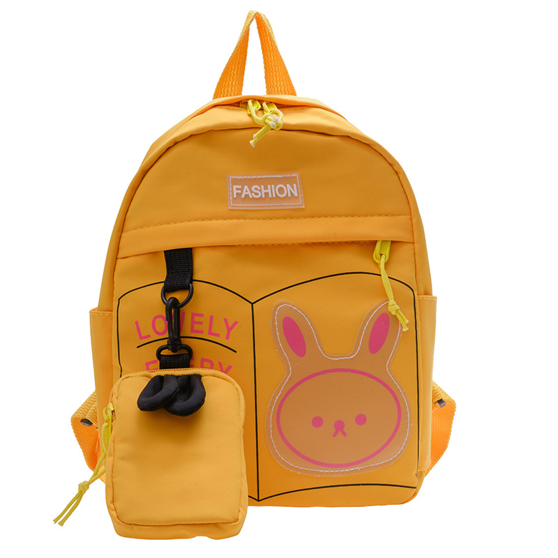 Korean cartoon cute little rabbit for kindergarten, large-capacity children's backpack, lightweight coin purse, travel backpack Item Picture