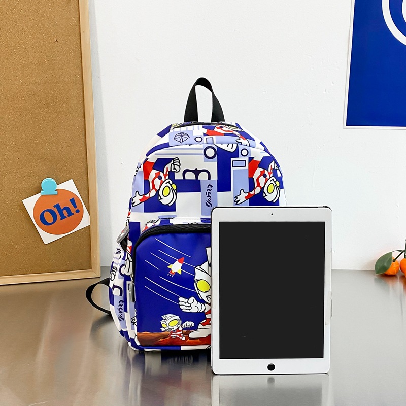 2024 New Cute Ultraman Backpack for kindergarten students and children, little boy backpack Specification drawing