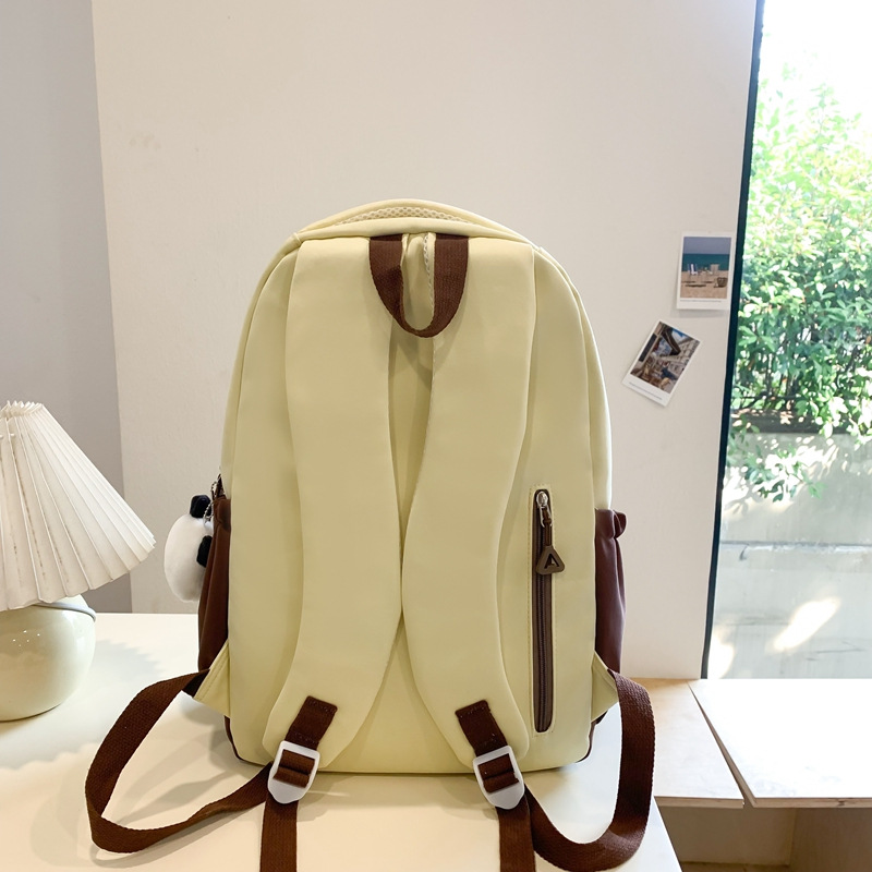 Simple and versatile schoolbag for junior high school girls, large-capacity backpack for senior high school students, casual Korean-style trendy backpack for college students and girls Specification drawing
