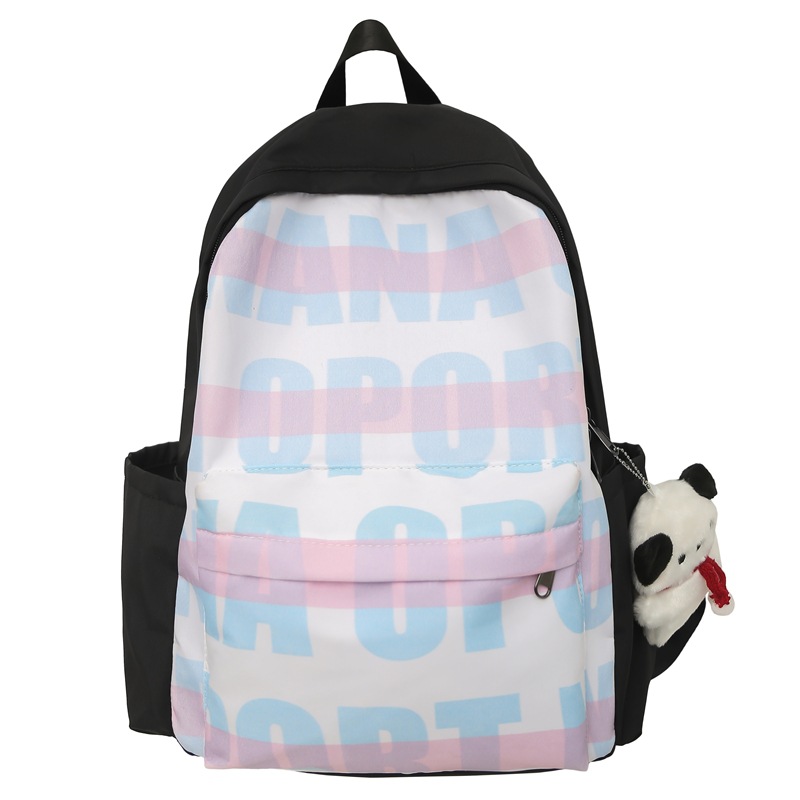 American ins schoolbag 2024 new style backpack, a niche printed backpack for junior high school students, a trendy backpack for both men and women Item Picture