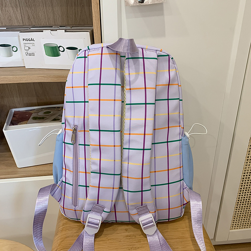 The new schoolbag is in the style of Korean ins academy. It is a high school backpack with a high appearance level and a two-piece backpack for primary school students Specification drawing