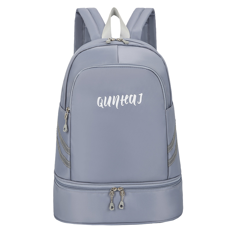 【 Customized 】 Multi-functional backpack with dry and wet separation, bottom shoe compartment, indoor and outdoor sports and fitness backpack for women Specification drawing