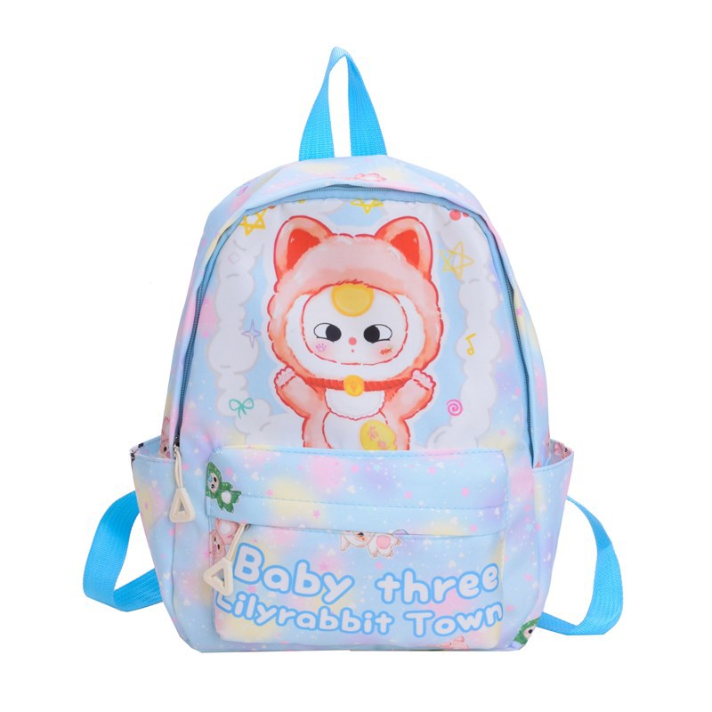 New cute, large-capacity, lightweight backpack for three-year-old children, cartoon casual backpack for kindergarten girls Item Picture