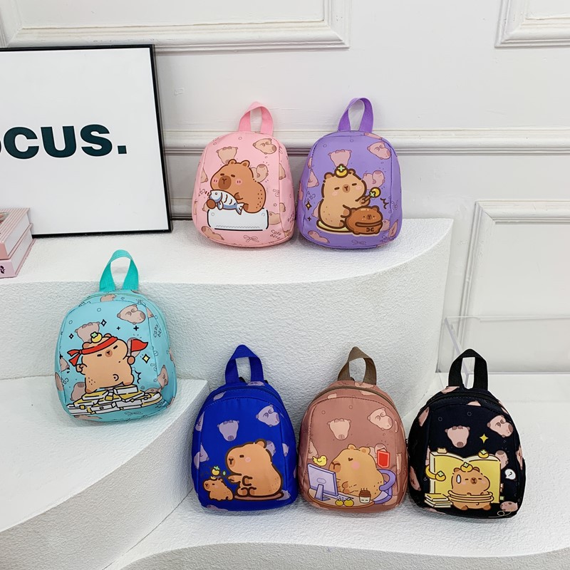 The 2025 summer new children's bag is cartoonish, cute and stylish with printed patterns. It's a pocket bag for boys and girls and an outdoor casual backpack full figure