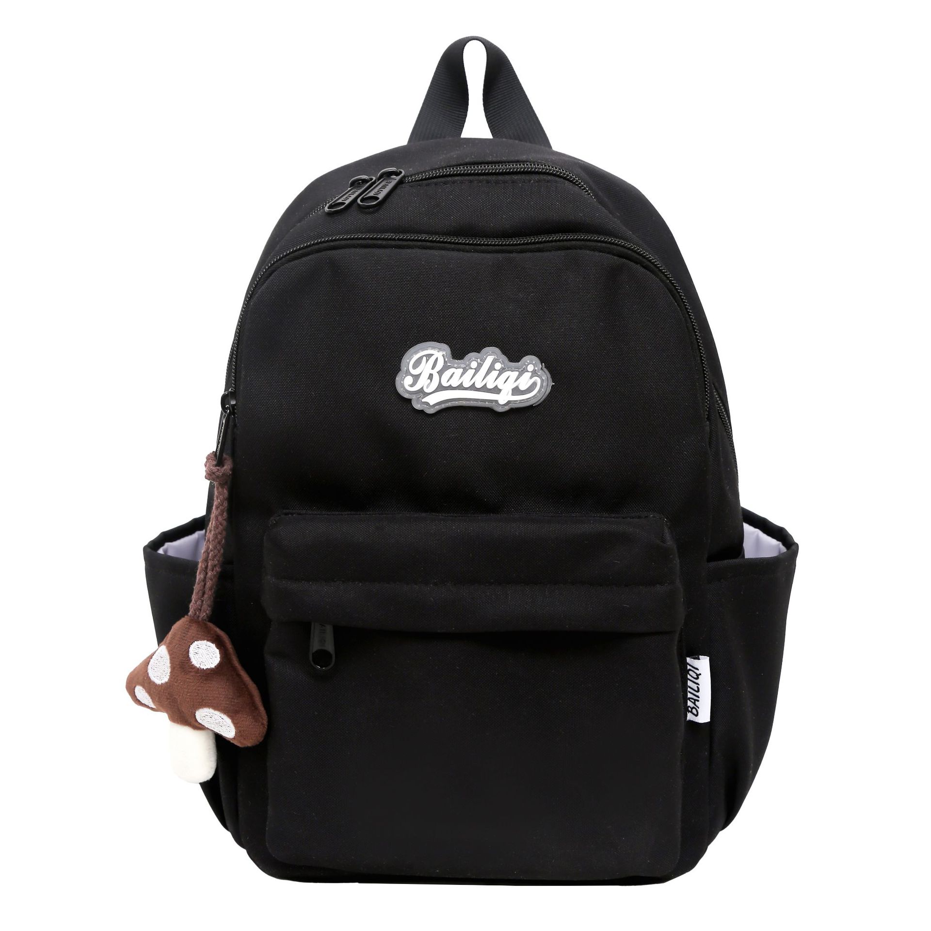 New Japanese-style soft and cute girl backpack, versatile for college students, casual and lightweight schoolbag, simple travel backpack Item Picture