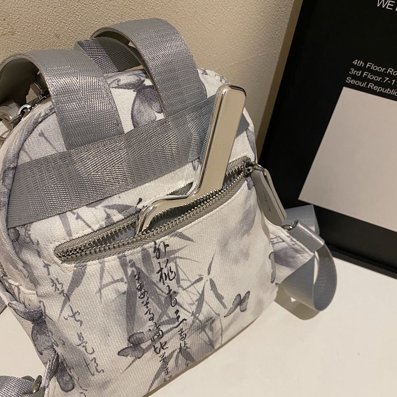 New niche backpack for women, a cute and sweet butterfly mini backpack with a traditional Chinese style for shopping and commuting Application Scenario