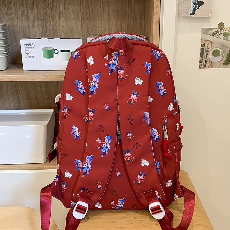 Korean version versatile schoolbag for primary school students, 2025 new model, high appearance level, cute cartoon, lightweight backpack for grades three to six Specification drawing