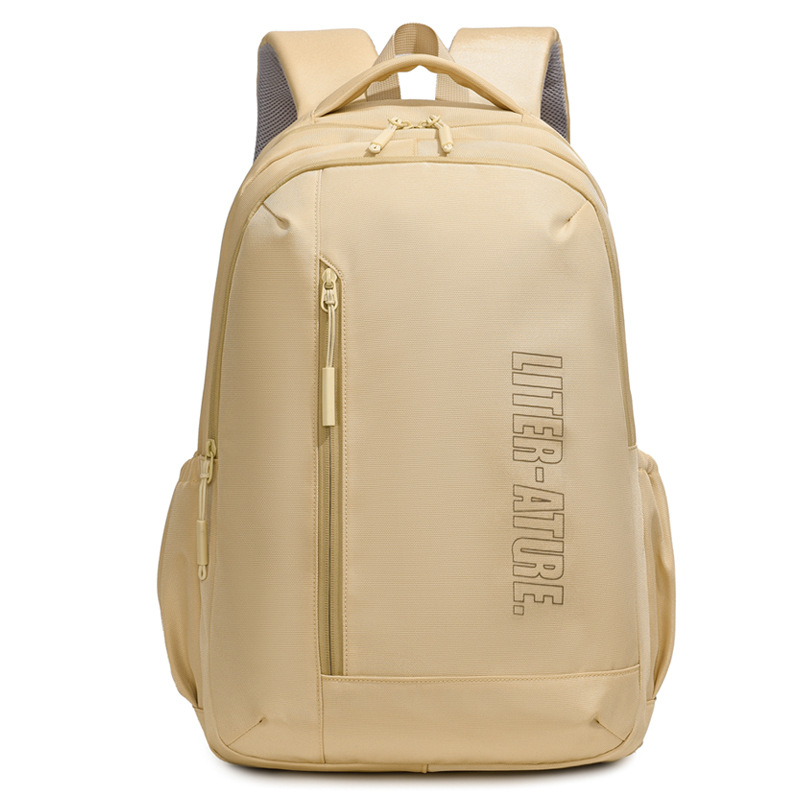 New foreign trade casual sports backpack for men, large-capacity water-resistant Oxford fabric computer backpack for business trips and travels Item Picture