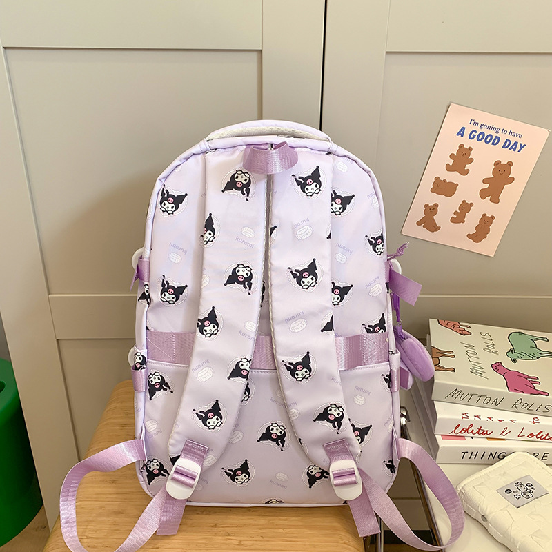 Cute cartoon schoolbag, backpack for girls in grades three to six, high appearance level, lightweight backpack for junior high school students Specification drawing
