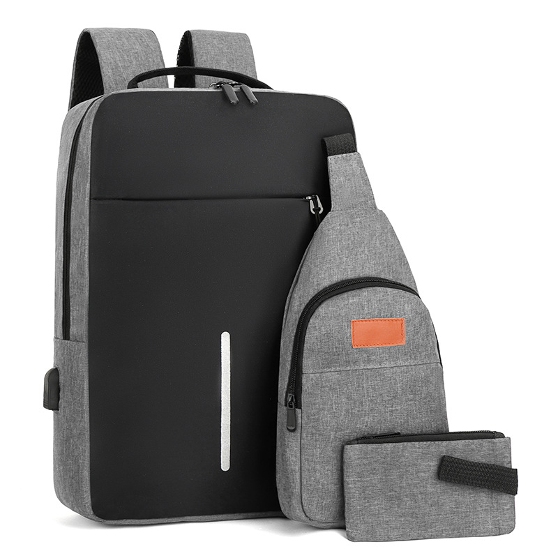 Lightweight, versatile, wear-resistant and waterproof Oxford fabric backpack, business large-capacity commuting computer bag, casual men's backpack Specification drawing