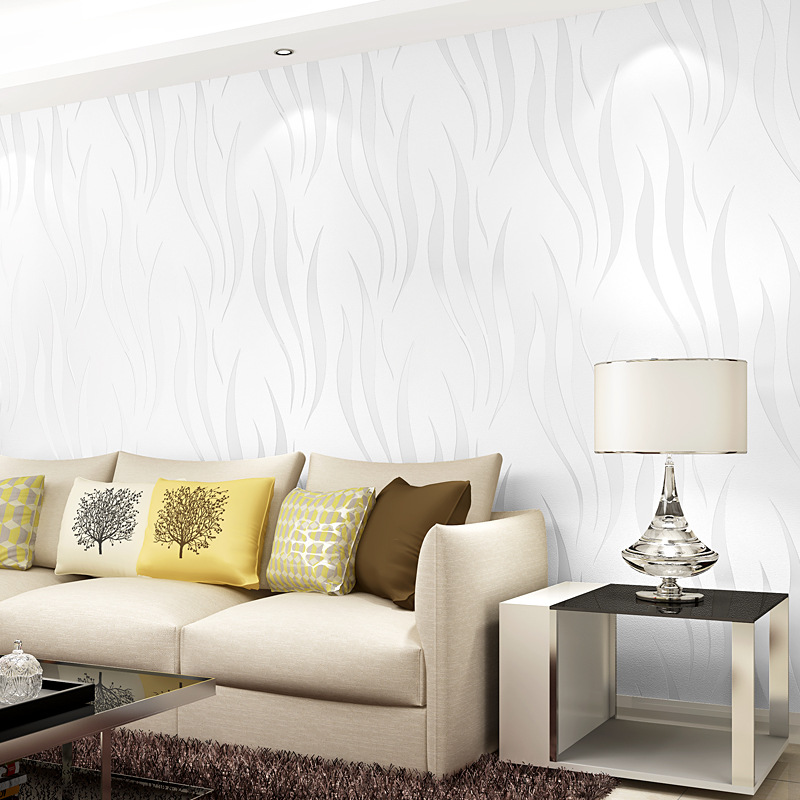 Simple, fashionable and elegant wavy striped grey TV background wallpaper, modern living room sofa non-woven fabric wallpaper Specification drawing