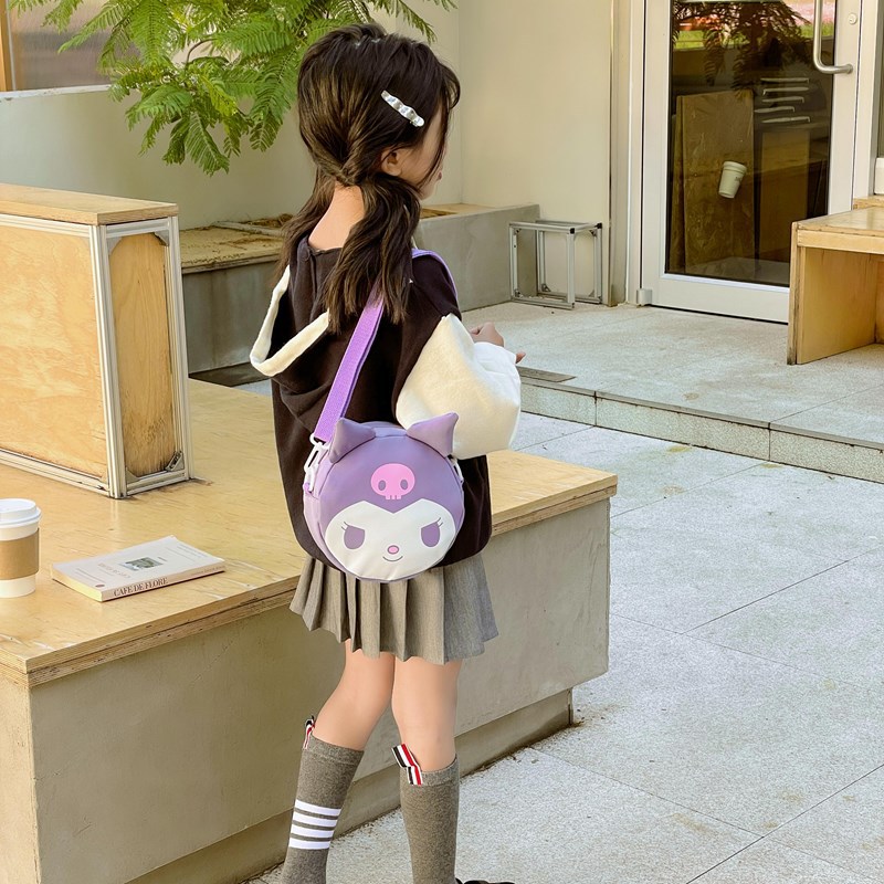 Cross-border Kulomi Children's Bag, Cute crossbody Bag 2025, Outdoor Girls' casual single-shoulder Bag, Stylish and fashionable backpack details Picture